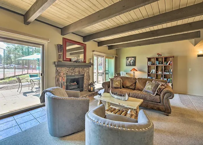 Patio & Fireplace: Country Club Pinetop Condo! * Indian Pine